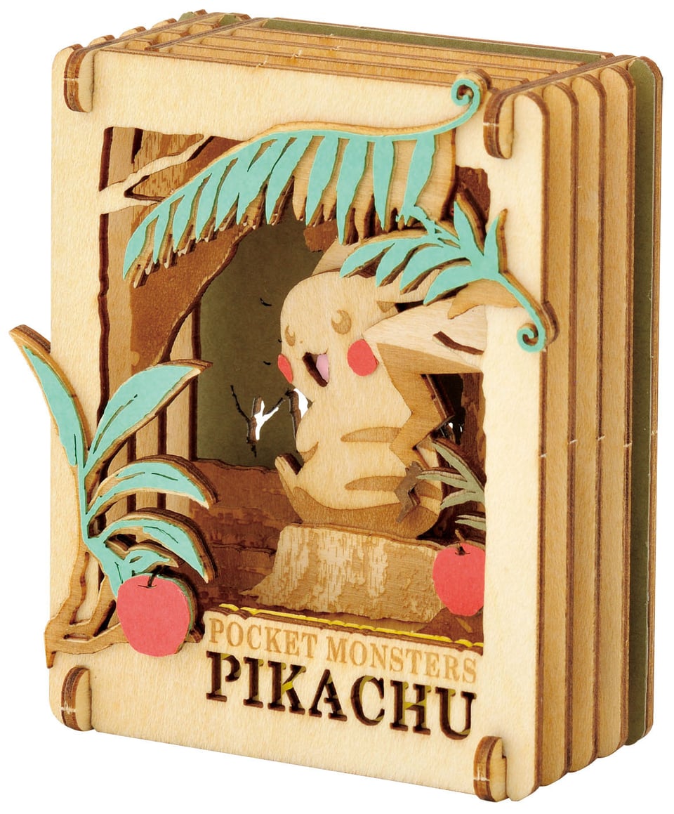 [Paper Theater: Wood Style] Pokemon PT-W05 Find Pikachu Model Kit