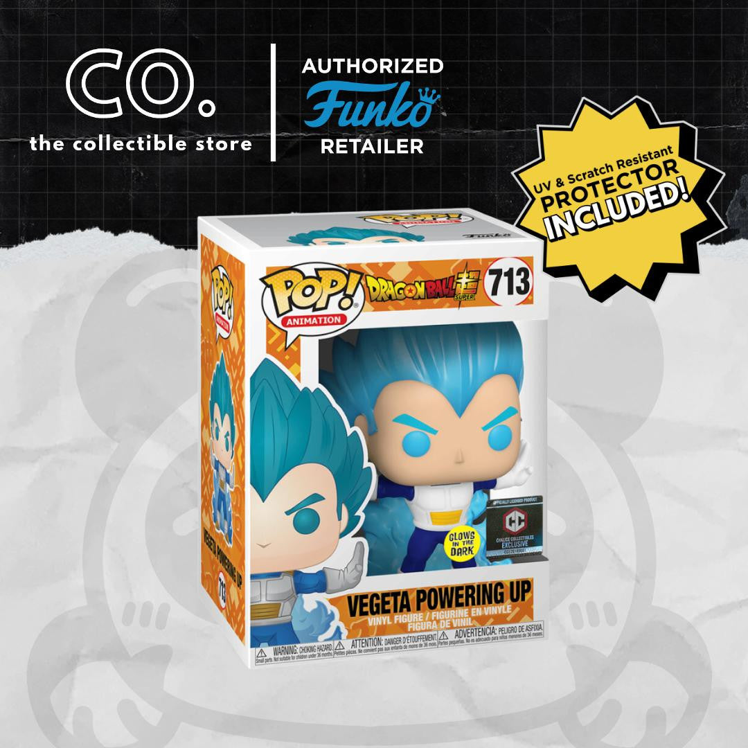 Funko Pop! Dragon Ball Super - Vegeta Powering Up #713 GITD Chalice Collectibles