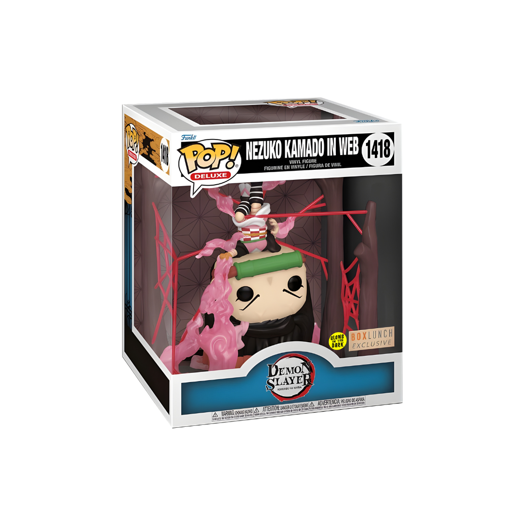 Funko Pop! Deluxe Demon Slayer - GITD Nezuko Kamado in Web #1418 (Box Lunch)