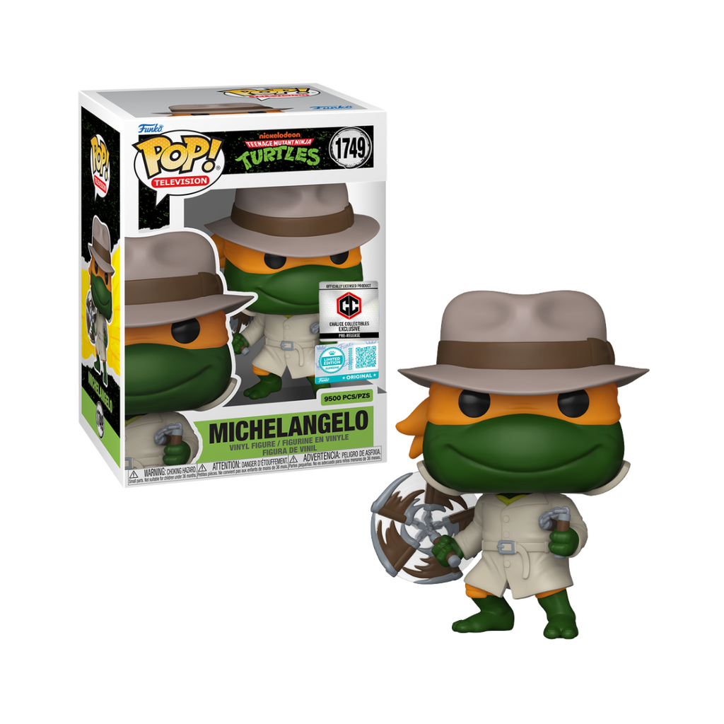 Funko Pop! Teenage Mutant Ninja Turtles - Michelangelo in Trenchcoat #1749 Chalice Collectibles [Limited Edition Supreme 9500 pcs]