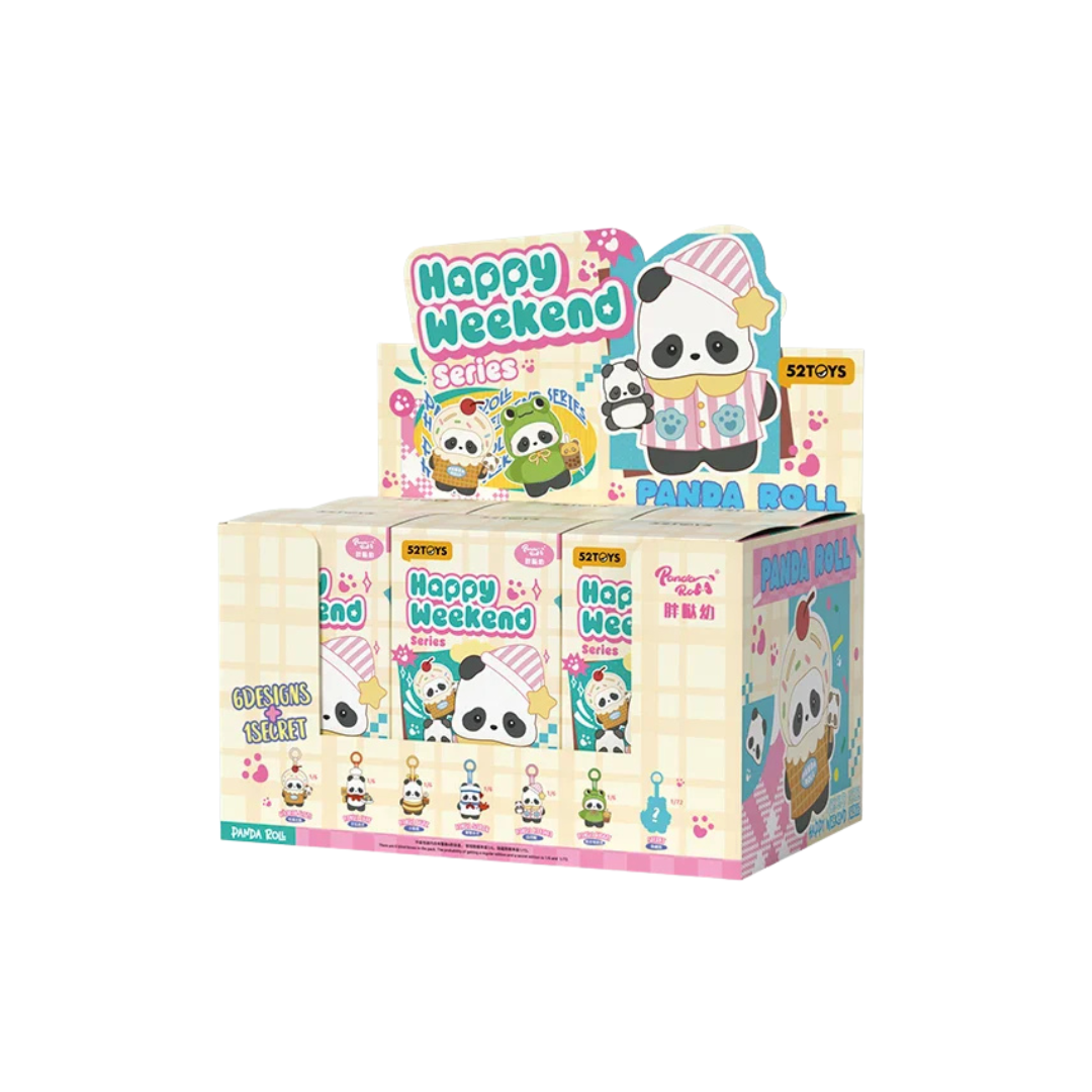 Panda Roll Happy Weekend Series Plush Pendant - 52TOYS
