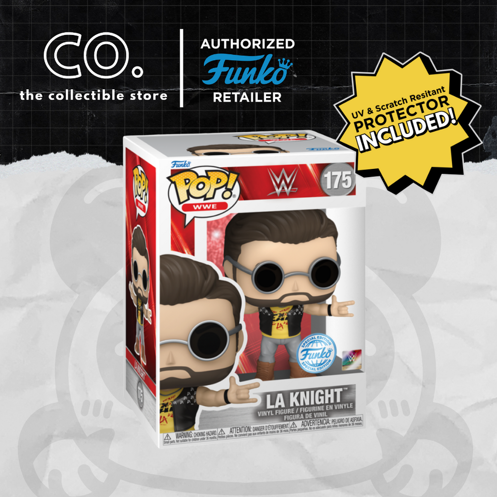 Funko Pop! WWE - L.A Knight (Yellow) #175 Special Edition with Protector