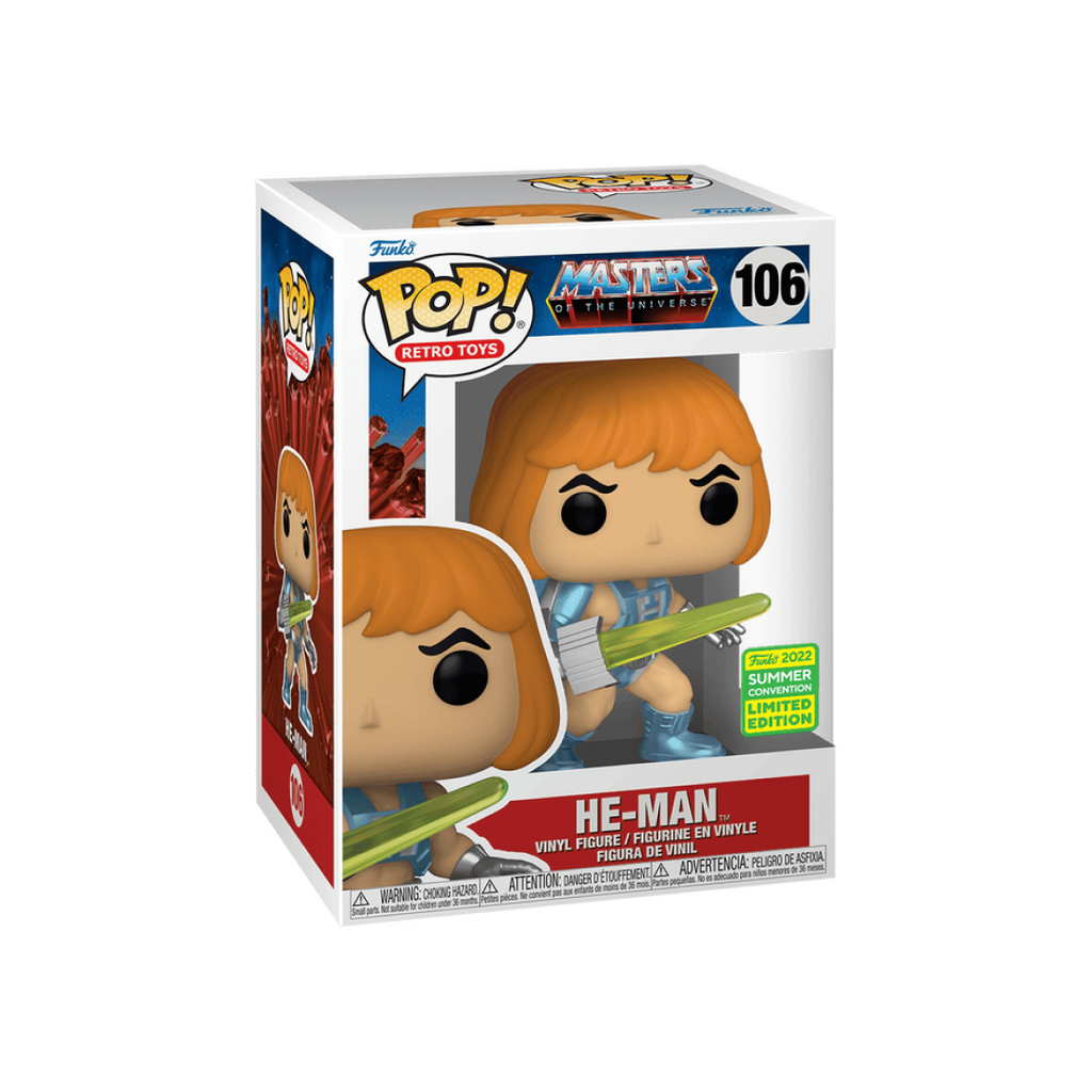 Funko Pop! Masters of the Universe - He-Man #106 San Diego 2022 Summer Convention