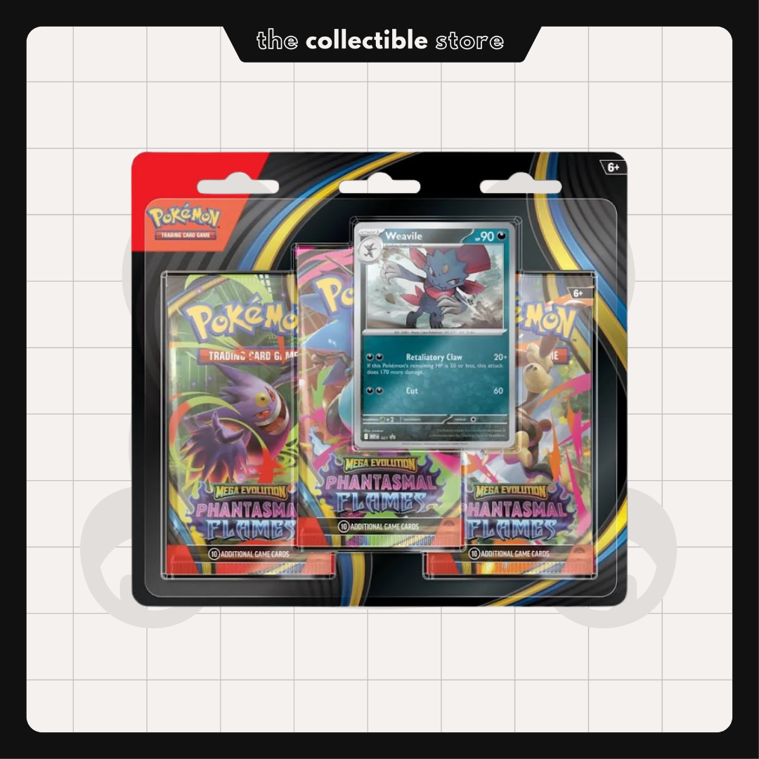 Phantasmal Flames - Pokemon TCG 3 Pack Blister