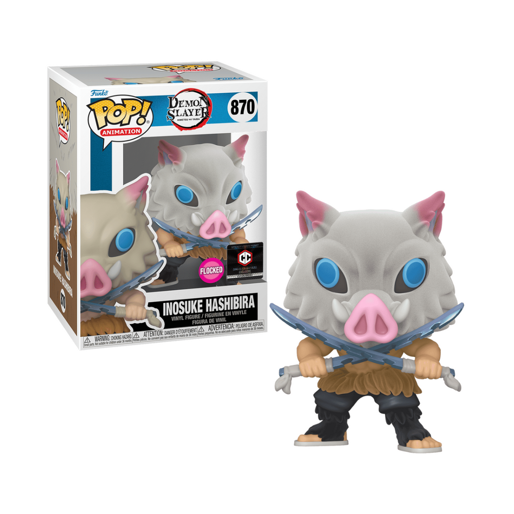 Funko Pop! Demon Slayer - Inosuke Hashibira #870 (Flocked) Chalice Colletibles with Protector