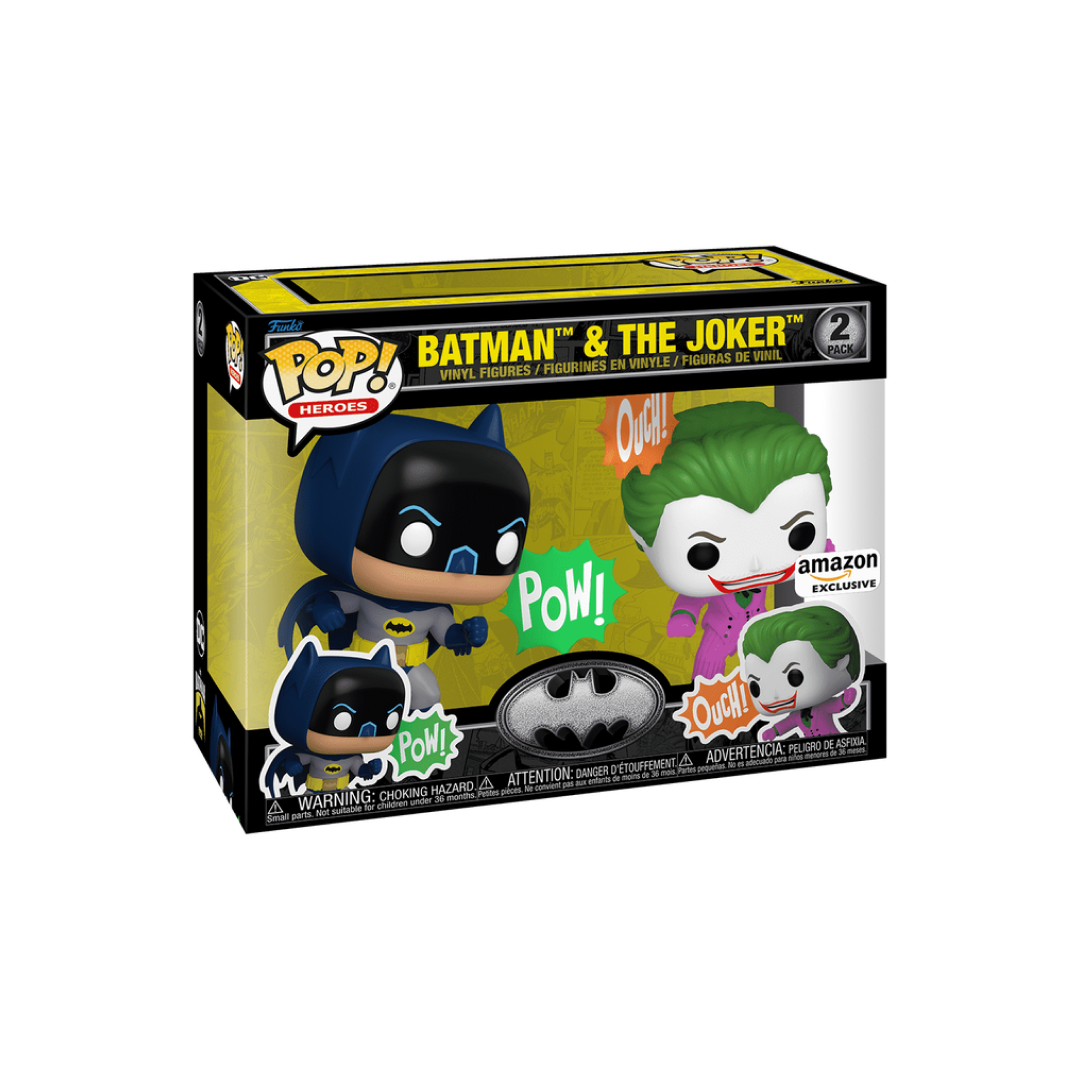 Funko Pop! 2-Pack DC - Batman & The Joker (1966) (Amazon)