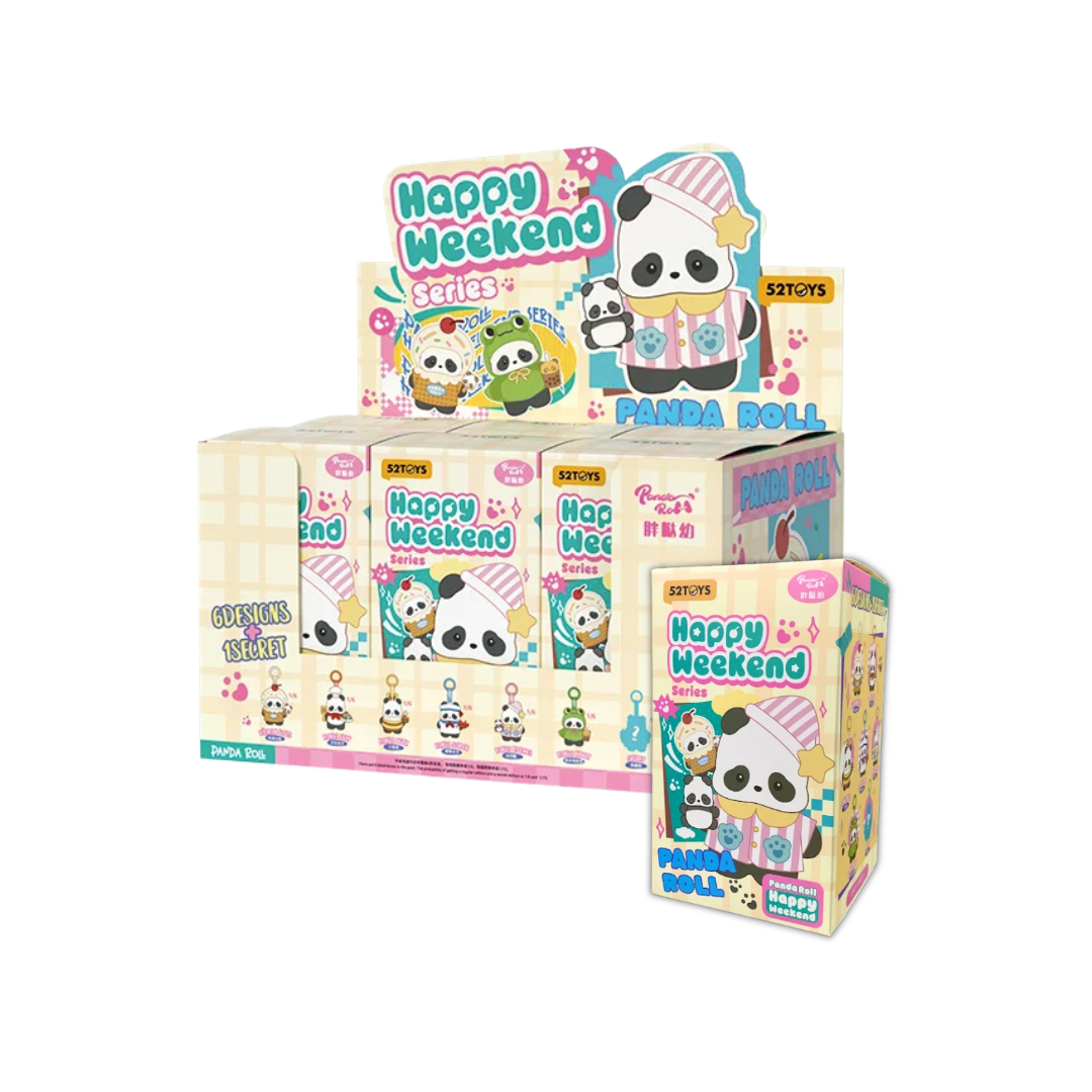 Panda Roll Happy Weekend Series Plush Pendant - 52TOYS