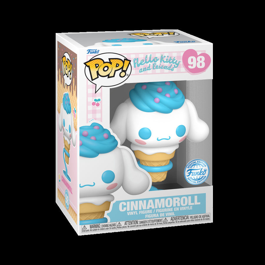 Funko Pop! Hello Kitty w/ Friends Cinnamoroll (Ice Cream Cone) #98 Special Edition with Protector