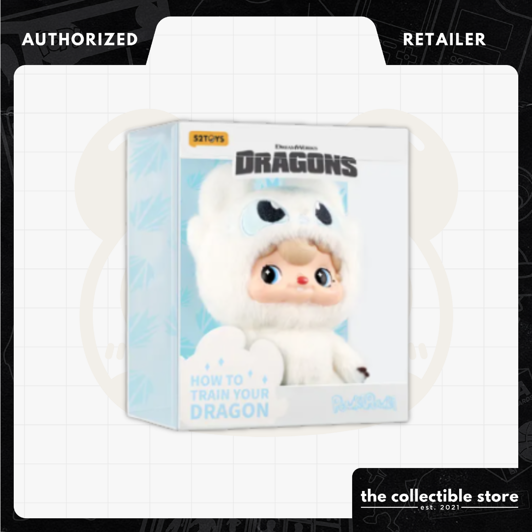 Light Fury - POUKAPOUKA x How To Train Your Dragon Plush Pendant Art Toy Blister Pack - 52TOYS (Officially Licensed Merchandise)